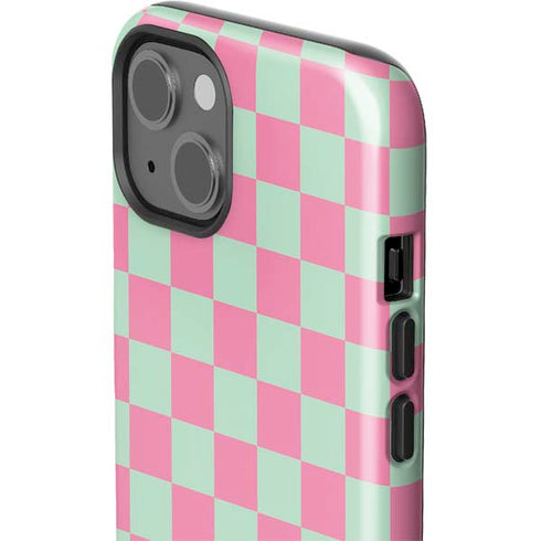Watermelon Checkered iPhone 15 Plus Impact Case