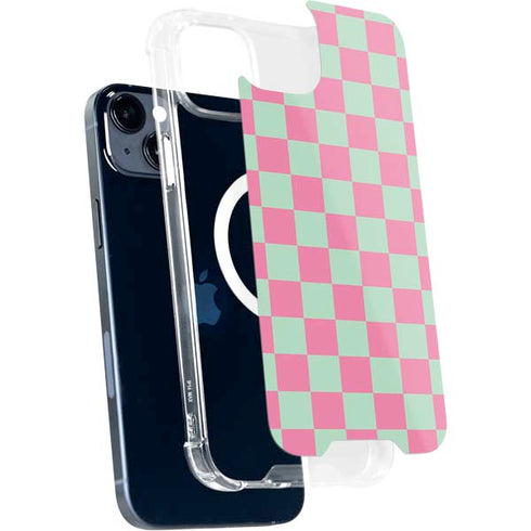 Watermelon Checkered iPhone 15 Plus MagSafe Case