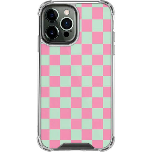 Watermelon Checkered iPhone 15 Pro Max Clear Case