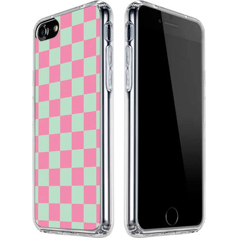 Watermelon Checkered iPhone SE (2nd & 3rd Gen) Clear Case
