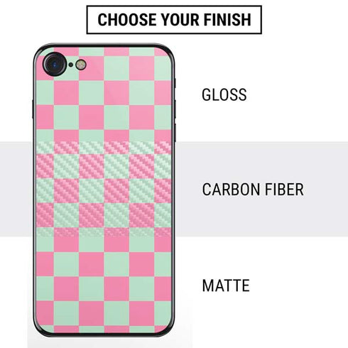 Watermelon Checkered iPhone SE (2nd & 3rd Gen) Skin