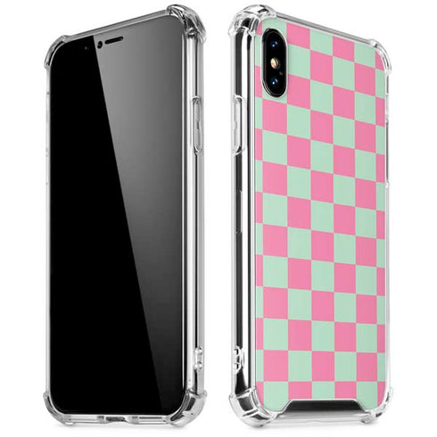 Watermelon Checkered iPhone XS Max Clear Case