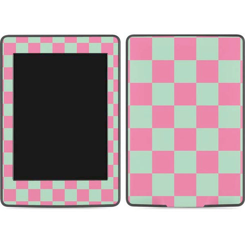 Watermelon Checkered Amazon Kindle Skin