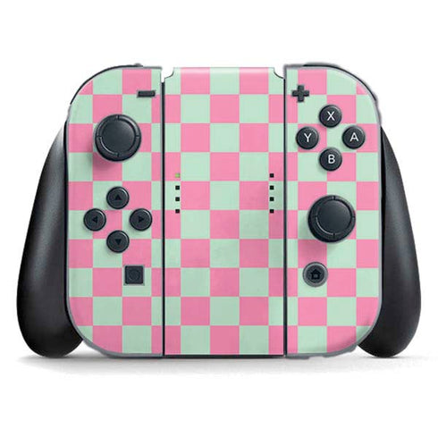 Watermelon Checkered Nintendo Switch (2017-2021) Joy-Con Controller Skin