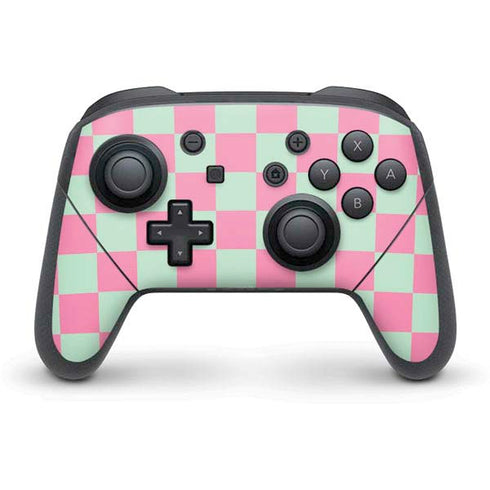 Watermelon Checkered Nintendo Switch Pro Controller Skin