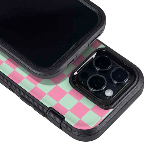 Watermelon Checkered Otterbox Defender iPhone Skin