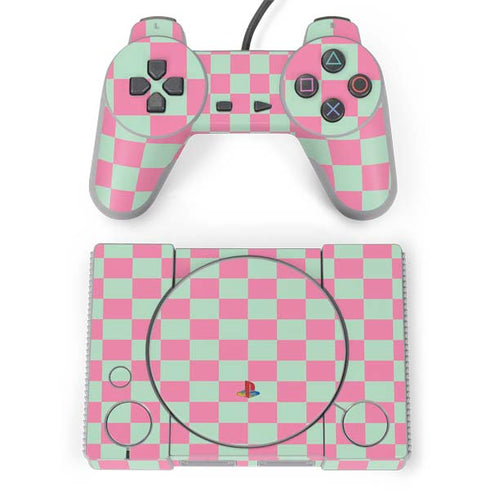 Watermelon Checkered PlayStation Classic Bundle Skin