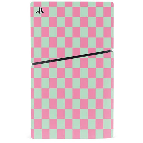Watermelon Checkered PS5 Slim Disk Bundle Skin
