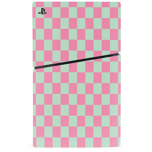 Watermelon Checkered PS5 Slim Digital Edition Bundle Skin