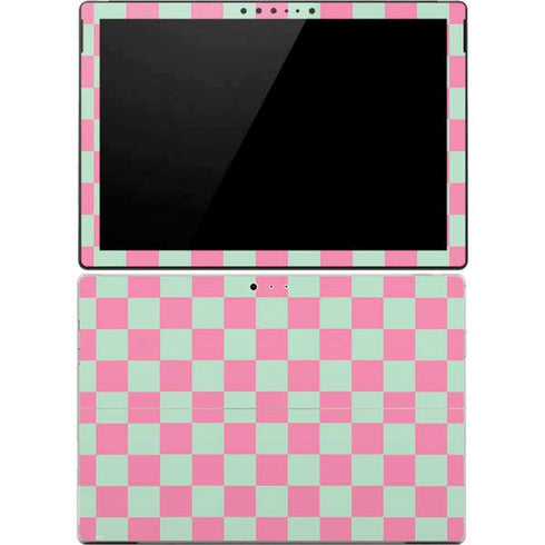 Watermelon Checkered Surface Pro 4 Skin