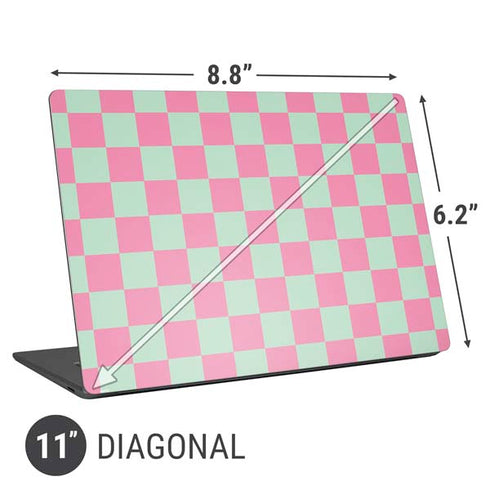 Watermelon Checkered Universal Laptop 11in (8.8 x 6.2in) Skin