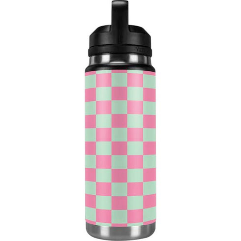 Watermelon Checkered YETI Rambler 26oz Bottle Skin