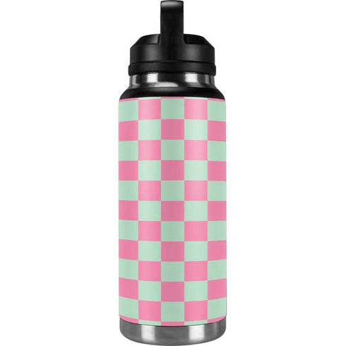 Watermelon Checkered YETI Rambler 36oz Bottle Skin