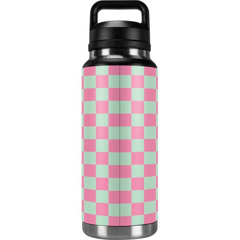 Watermelon Checkered YETI Rambler 36oz Bottle Skin