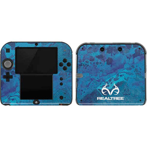 RealTree WAV3 Blue Camo Nintendo 2DS Skin