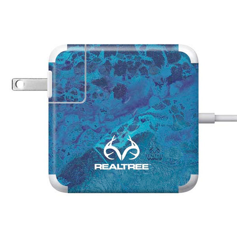 RealTree WAV3 Blue Camo 85W Power Adapter (15 and 17 inch MacBook Pro Charger) Skin