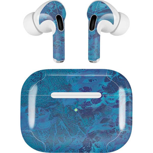 RealTree WAV3 Blue Camo Apple AirPods Pro Skin