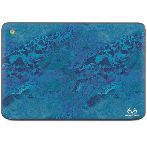 RealTree WAV3 Blue Camo HP Chromebook Skin