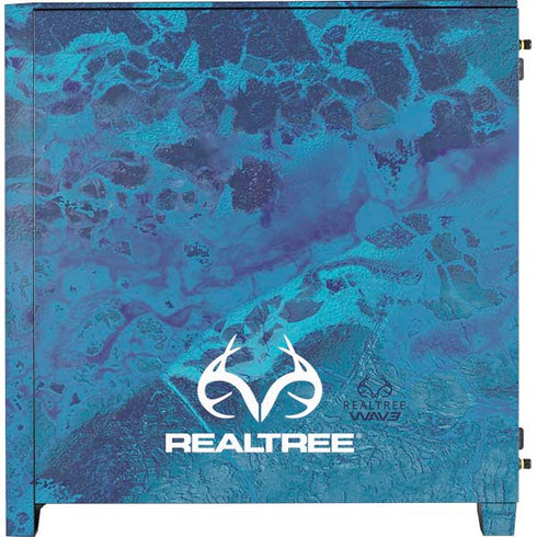 RealTree WAV3 Blue Camo Corsair 4000D Tempered Glass Mid-Tower ATX Case Skin