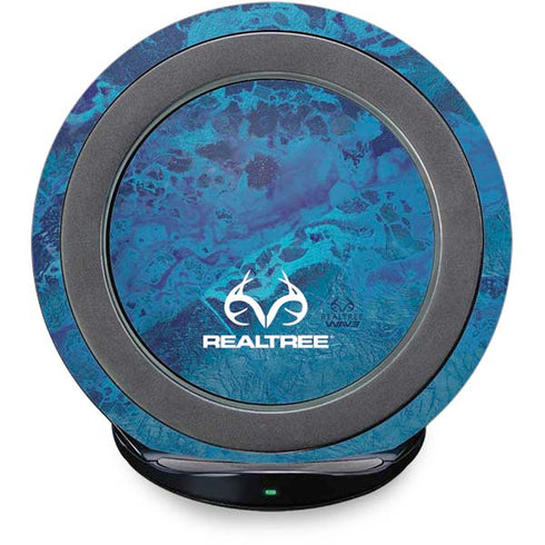 RealTree WAV3 Blue Camo Fast Charge Wireless Charging Stand Skin