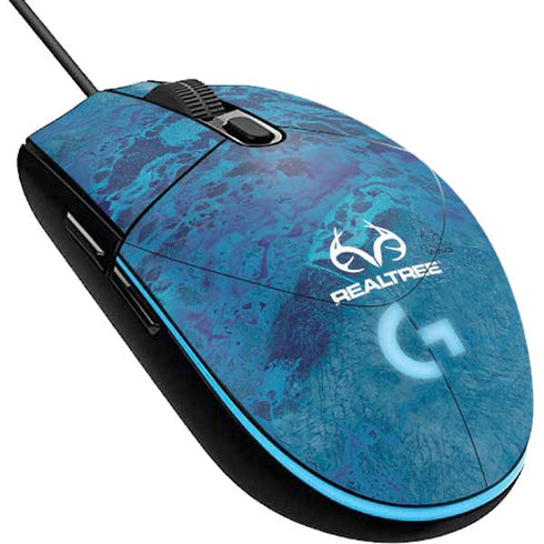 RealTree WAV3 Blue Camo G203 Prodigy RGB Wired Gaming Mouse Skin