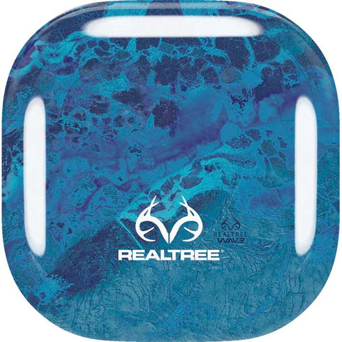 RealTree WAV3 Blue Camo Galaxy Buds Live Skin