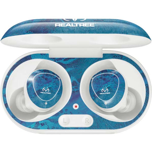 RealTree WAV3 Blue Camo Galaxy Buds Plus Skin
