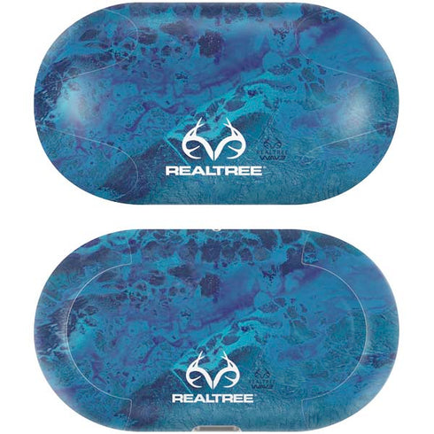 RealTree WAV3 Blue Camo Galaxy Buds Plus Skin