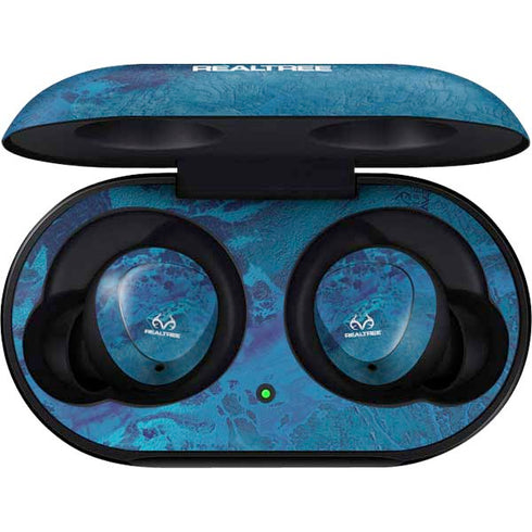 RealTree WAV3 Blue Camo Galaxy Buds Skin