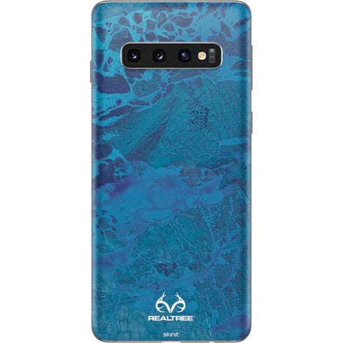 RealTree WAV3 Blue Camo Galaxy S10 Skin