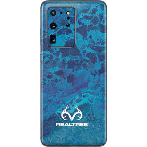 RealTree WAV3 Blue Camo Galaxy S20 Ultra 5G Skin