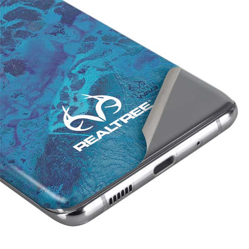 RealTree WAV3 Blue Camo Galaxy S20 Ultra 5G Skin