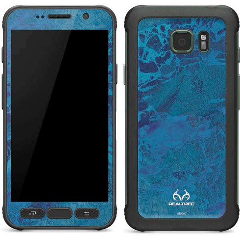 RealTree WAV3 Blue Camo Galaxy S7 Active Skin