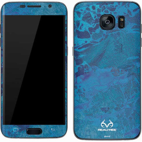 RealTree WAV3 Blue Camo Galaxy S7 Skin