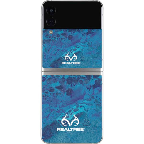 RealTree WAV3 Blue Camo Galaxy Z Flip3 5G Skin