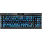 RealTree WAV3 Blue Camo K95 RGB PLATINUM Mechanical Gaming Keyboard Skin
