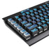 RealTree WAV3 Blue Camo K95 RGB PLATINUM Mechanical Gaming Keyboard Skin