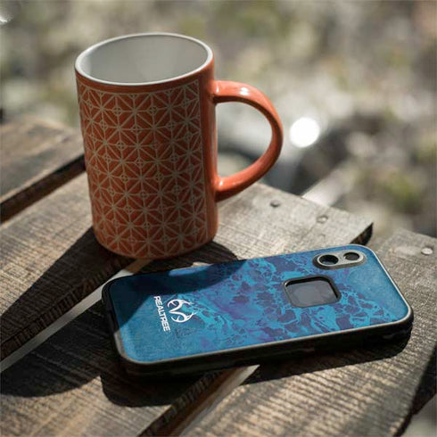 RealTree WAV3 Blue Camo LifeProof Fre iPhone Skin