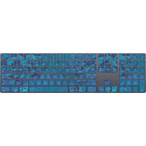 RealTree WAV3 Blue Camo Magic Keyboard with Numeric Keypad Skin