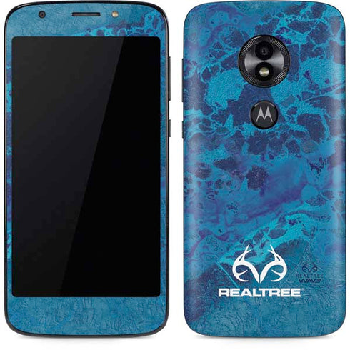 RealTree WAV3 Blue Camo Moto E5 Play Skin