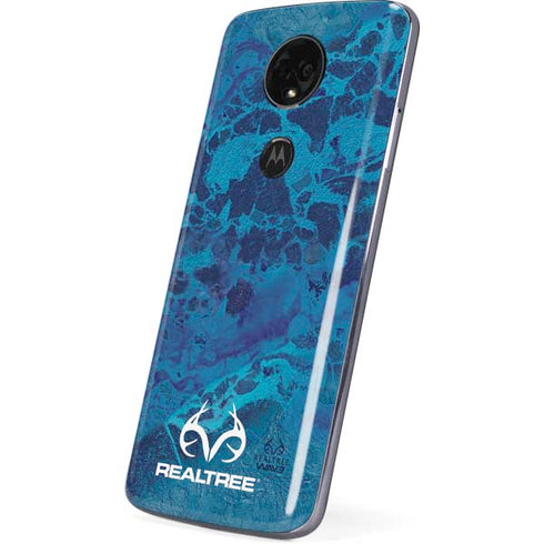 RealTree WAV3 Blue Camo Moto E5 Plus Skin