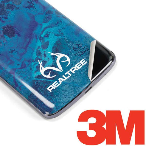 RealTree WAV3 Blue Camo Moto E5 Plus Skin