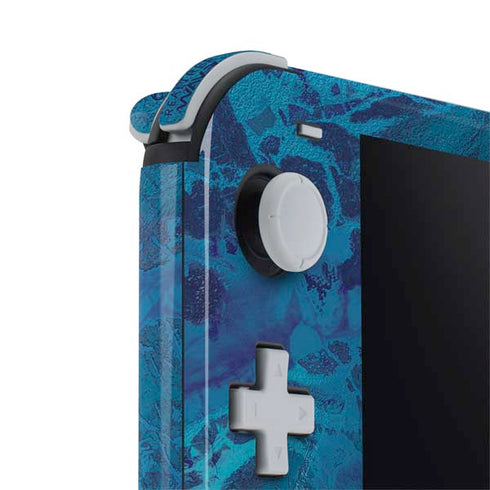 RealTree WAV3 Blue Camo Nintendo Switch Lite Skin