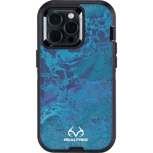 RealTree WAV3 Blue Camo Otterbox Defender iPhone Skin