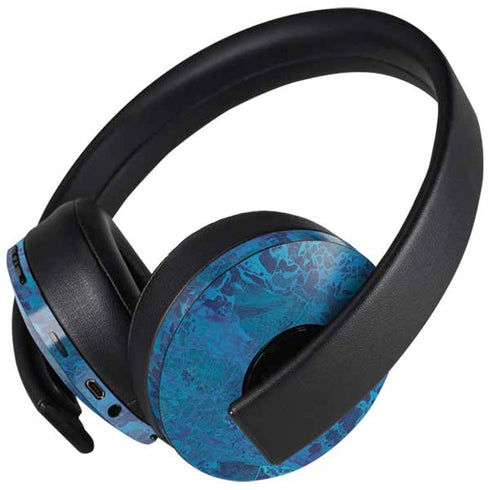RealTree WAV3 Blue Camo PlayStation 4 Gold Wireless Headset Skin