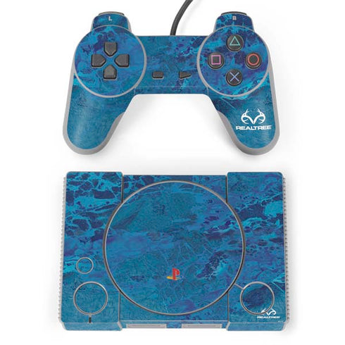 RealTree WAV3 Blue Camo PlayStation Classic Bundle Skin
