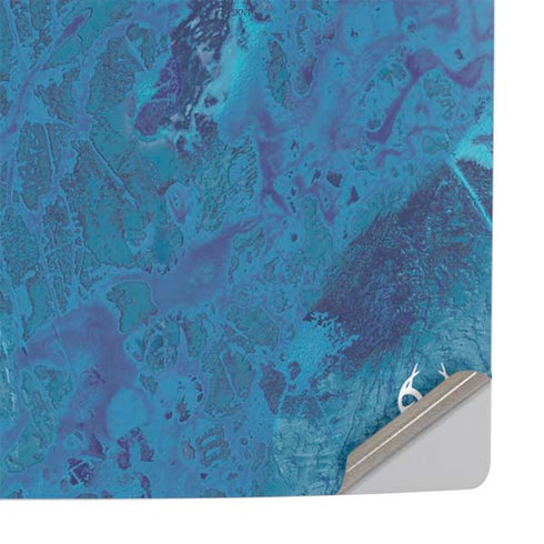 RealTree WAV3 Blue Camo PS5 Slim Disk Console Skin