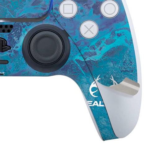 RealTree WAV3 Blue Camo PS5 Slim Digital Edition Bundle Skin