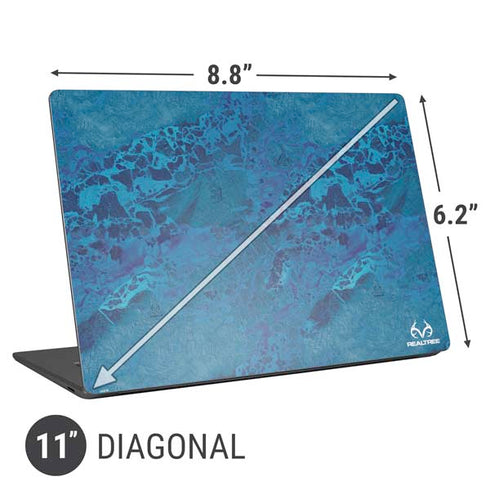 RealTree WAV3 Blue Camo Universal Laptop 11in (8.8 x 6.2in) Skin