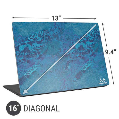 RealTree WAV3 Blue Camo Universal Laptop 16in (13 x 9.4in) Skin